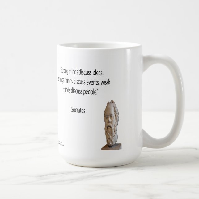 Mug Citation Socrates & Célèbres "Minds" (Droite)