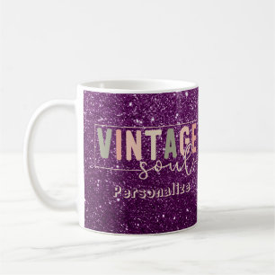 Mug Citation Soul vintage Couleurs rétro Parties scint