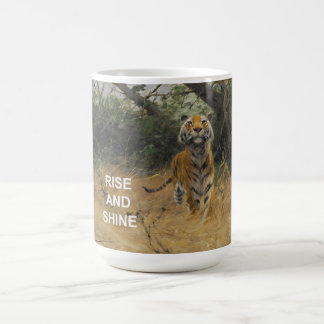 Mug Citation Texte Monter & Briller + Peinture Tiger V