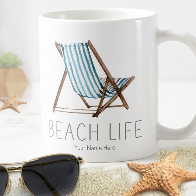 Mug Citation Vacances d'été nautique Chaise Vacances d (Créateur téléchargé)