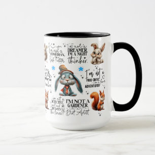 Mug Citations amusantes d'écureuils de lapin