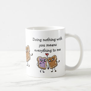 Mug Citations d'amour pour lui - Sandwich au beurre d'
