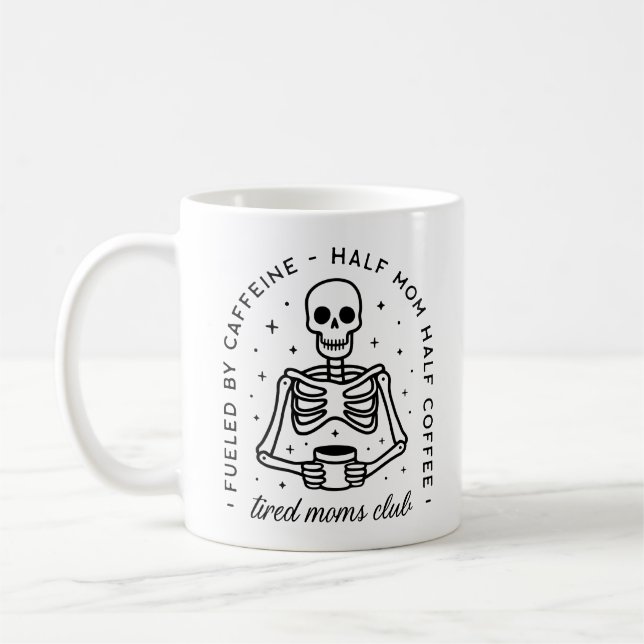 Mug Citations de café amusantes du club des mamans fat (Gauche)