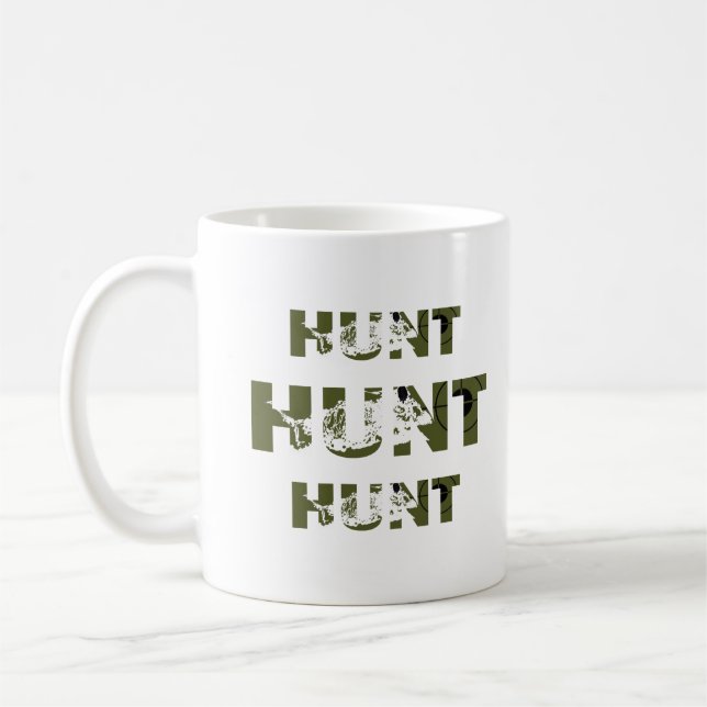 Mug citations de chasse disant chasseur amant (Gauche)