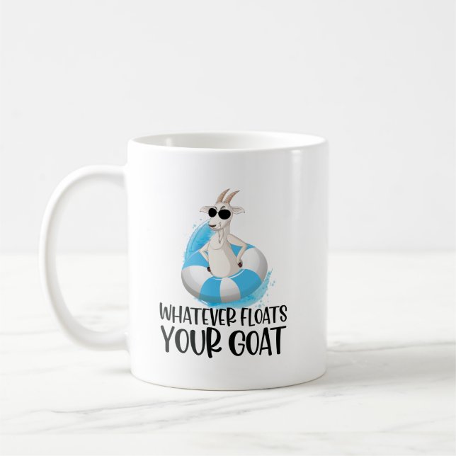 Mug Citations de chèvre : Peu importe ce qui flotte vo (Gauche)