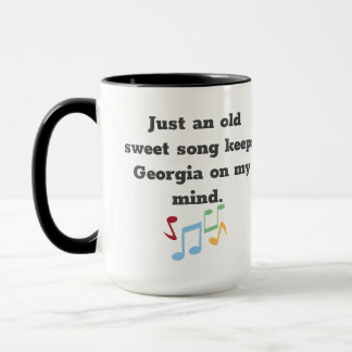 Mug Citations de la chanson douce de Géorgie