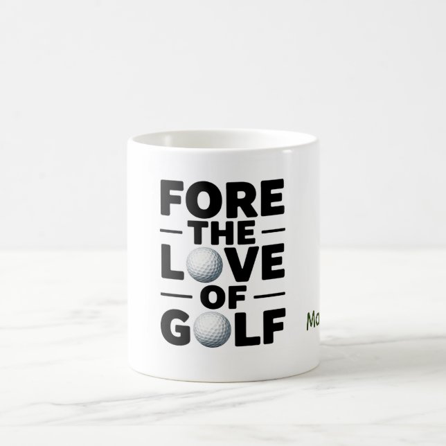 Mug Citations de texte de retraite de golf pour golfeu (Centre)
