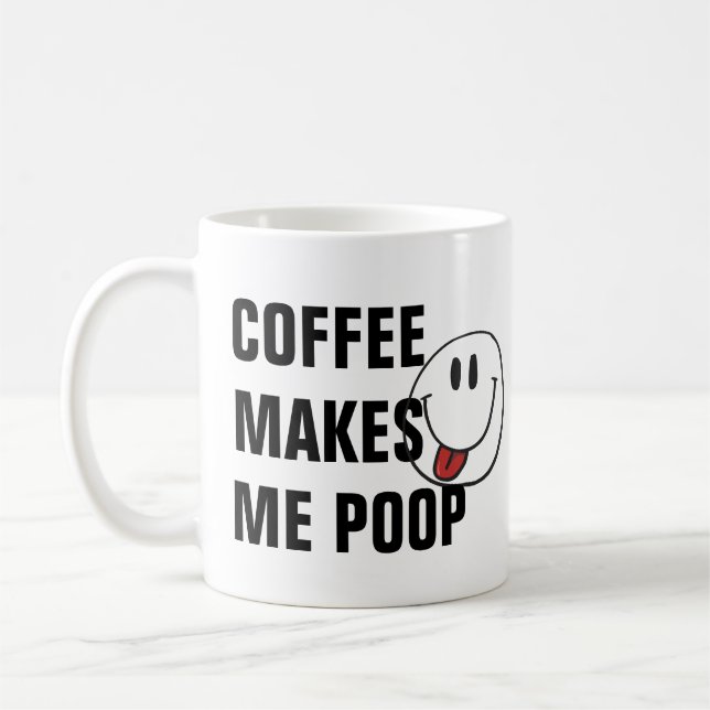 Mug Citations Drôle De Café, Pun De Poop Anniversaire  (Gauche)