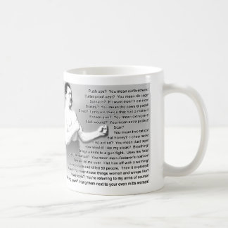 Mug Citations excessivement viriles d'homme indiquant