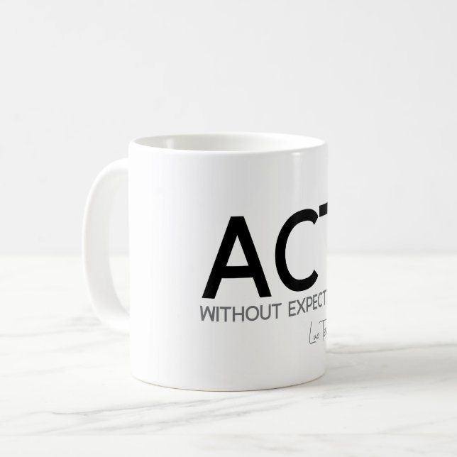 Mug CITATIONS : Le Laotien Tzu : Acte sans attente (Devant gauche)