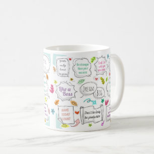 Mug Citations Motivationnelles Colorées Citations Dis