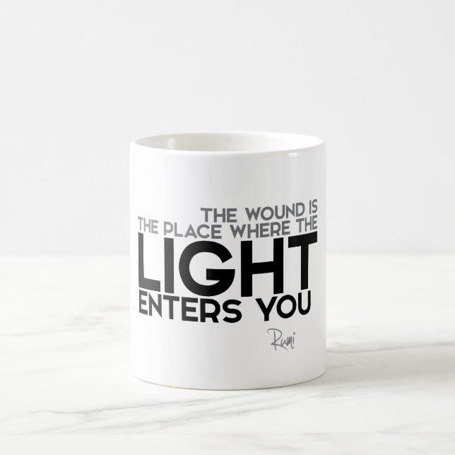 Mug CITATIONS : Rumi - la lumière vous présente (Centre)