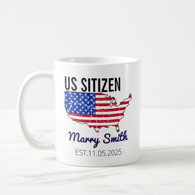 Mug Citizenship Day American  – Proud to Be an America (Gauche)