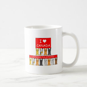 Mug Citoyenneté canadienne Félicitations Chats mignons