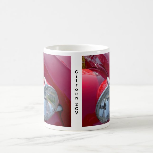 Mug Citroë 2CV, voiture vintage. (Centre)