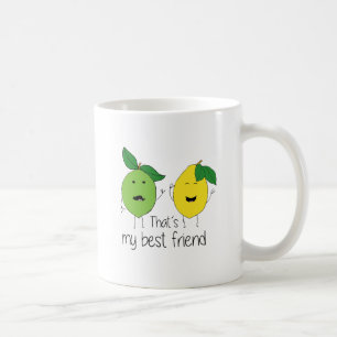 Mug Citron et chaux Meilleurs amis BFF Lemon Art Besoi