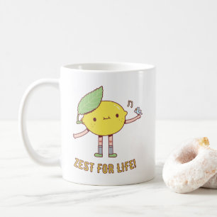 Mug Citron et zeste d'oiseau à vie