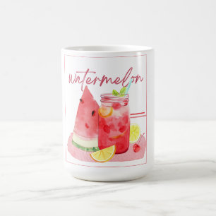 Mug Citronnade de pastèque en aquarelle