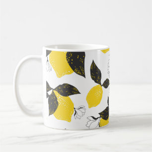 Mug Citrons Citrus, Vintage Été Sans Fil.