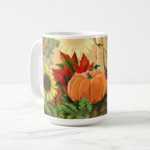 Mug Citrouille Automne Tournesol automne