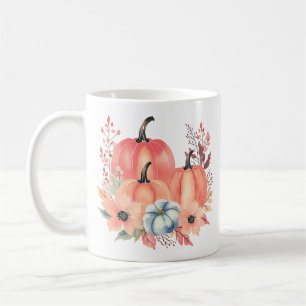 Mug Citrouille d'aquarelle de automne Boho