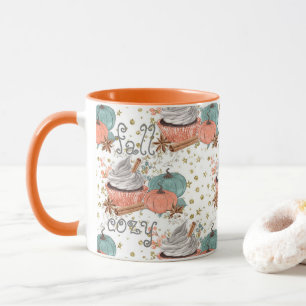 Mug Citrouille d'automne confortable orange