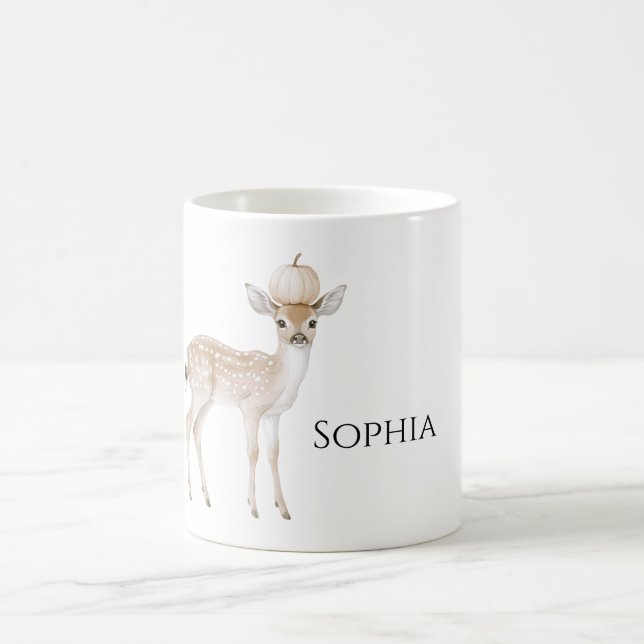Mug Citrouille de cerfs d'automne (Centre)