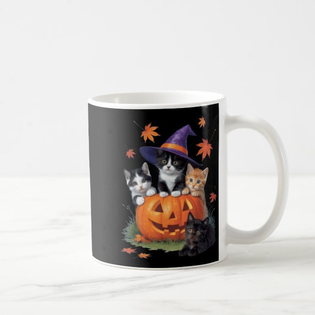 Mug Citrouille de chat mignon Halloween (Droite)