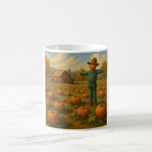 Mug citrouille de l'automne patch & scarewcrow