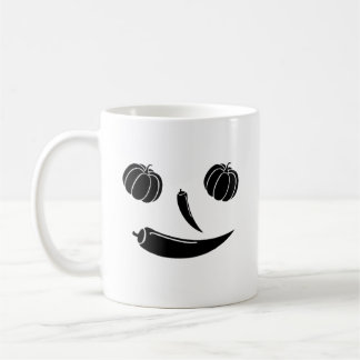 Mug citrouille de légumes mauvais heureux