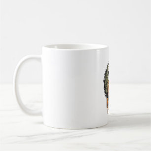 Mug Citrouille d'Halloween Chat Tache Brute Gravure Vi