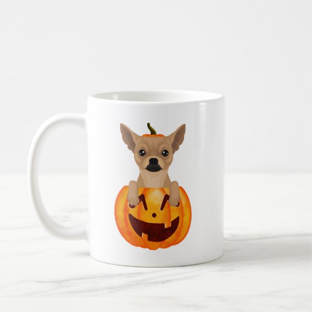 Mug Citrouille du Chihuahua (Gauche)