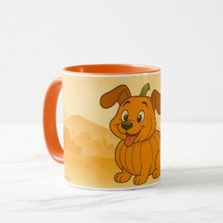 Mug Citrouille et chien