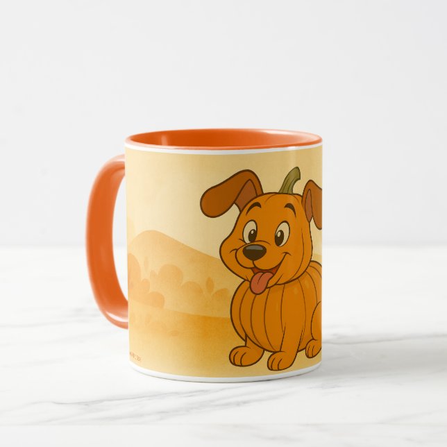 Mug Citrouille et chien (Devant gauche)