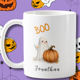Mug Citrouille fantôme de Halloween BOO
