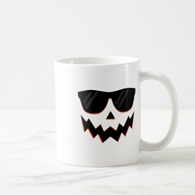 Mug Citrouille Jack-o'-lantern Visage Hallowen Costume (Droite)