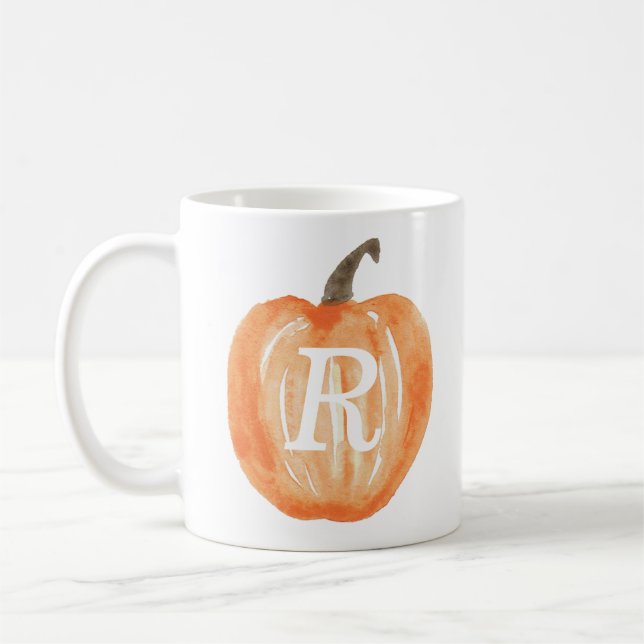 Mug Citrouille monogramme (Gauche)