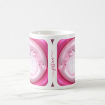 Citrouille rose et blanc automne personnalisé, cad