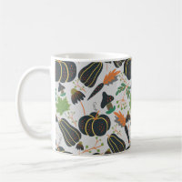 Citrouille sans soudure carotte motif noir et blan