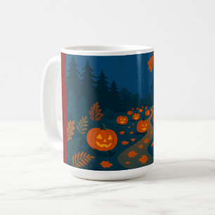 Mug Citrouilles de chasse d'Halloween
