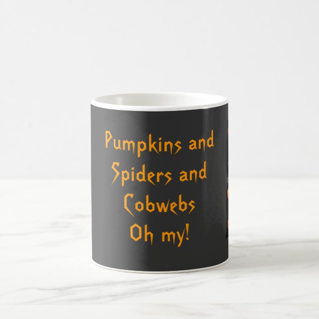 Mug Citrouilles et araignées et toiles (Centre)