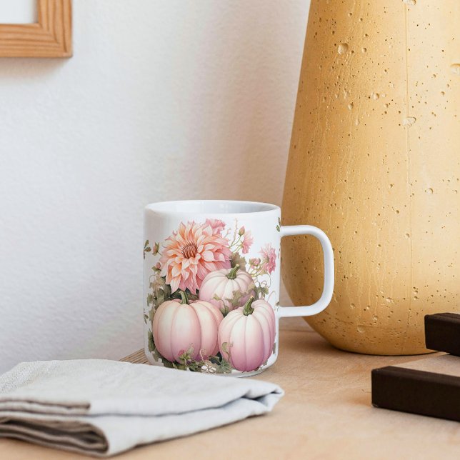 Mug Citrouilles roses et libellules (Créateur téléchargé)
