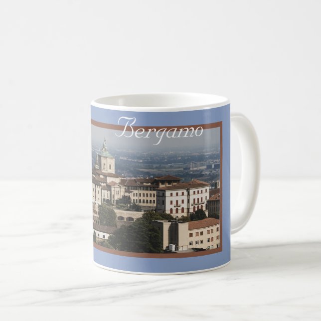Mug Città Alta Panorama, Bergame, Italie (Devant droit)