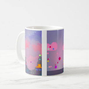 Mug Cityscape Abstrait