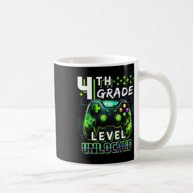 Mug Ck To School 4th Grade Boys Gamer First Day School (Droite)