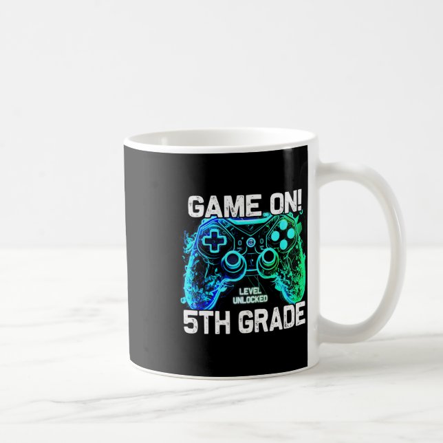 Mug Ck To School 5th Grade Boys Gamer First Day School (Droite)