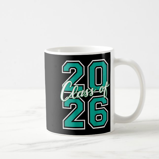 Mug Cl Of 2026 Graduation Varsity Teal And White On Th (Droite)