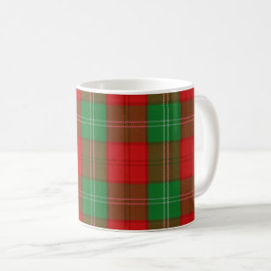 Mug Clan classique plaid rouge et vert de Lennox de