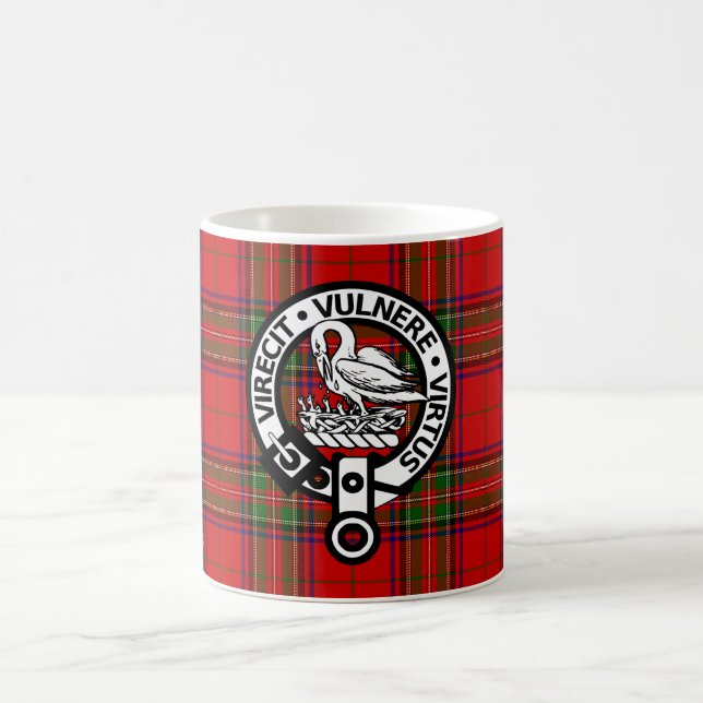 Mug Clan écossais Stuart Tartan et Crest (Centre)