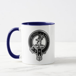 Mug Clan Fraser de Lovat Crest - Noir
